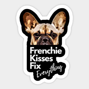 French bulldog kiss for frenchie lover Sticker